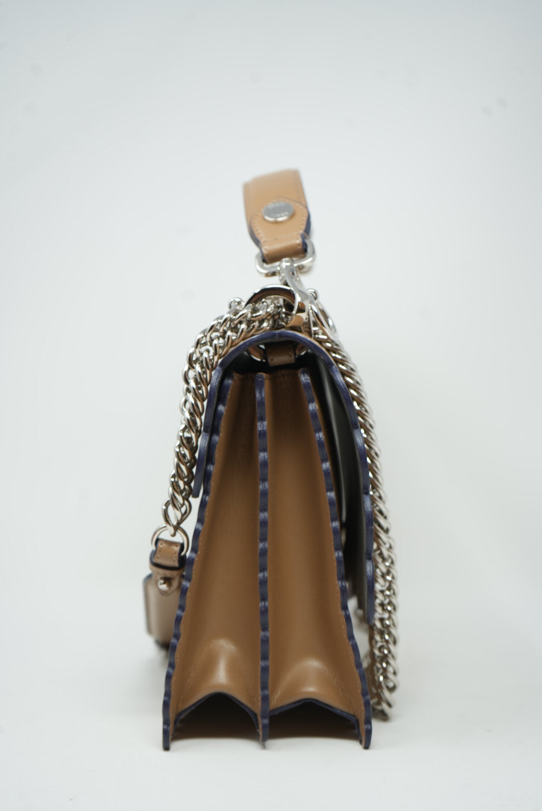 FENDI Kan I Shoulder Bag Beige