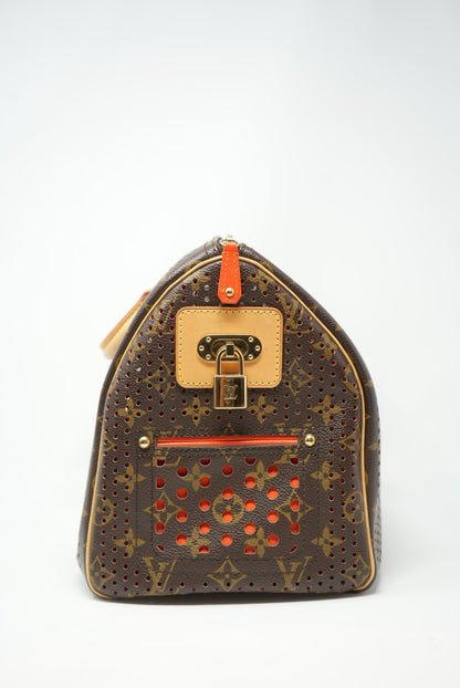 LOUIS VUITTON Perforated Speedy 30 Bag 2006