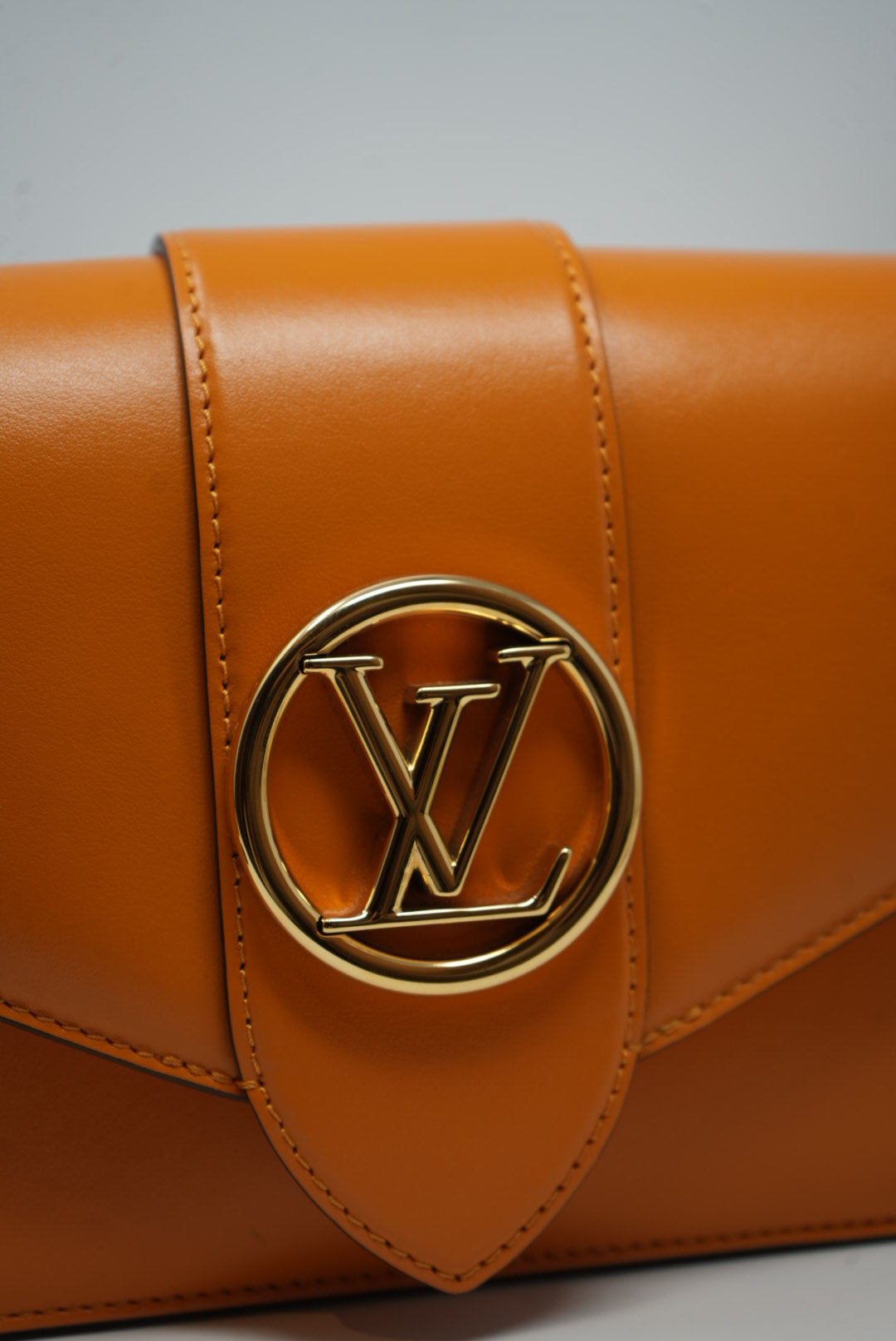 LOUIS VUITTON Smooth Calfskin Pont 9 Handbag