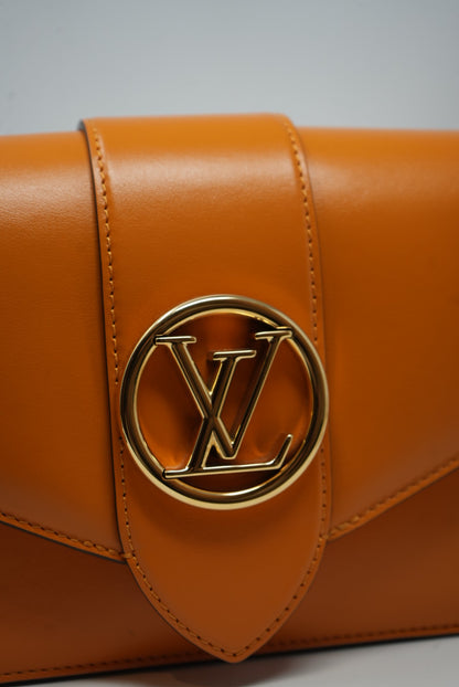 LOUIS VUITTON Smooth Calfskin Pont 9 Handbag