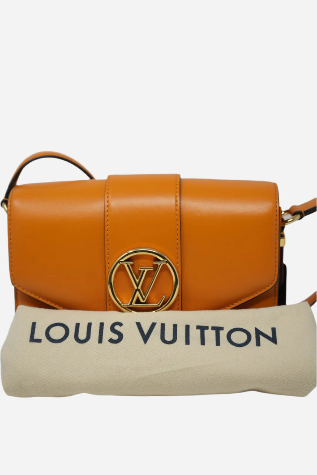 LOUIS VUITTON Smooth Calfskin Pont 9 Handbag