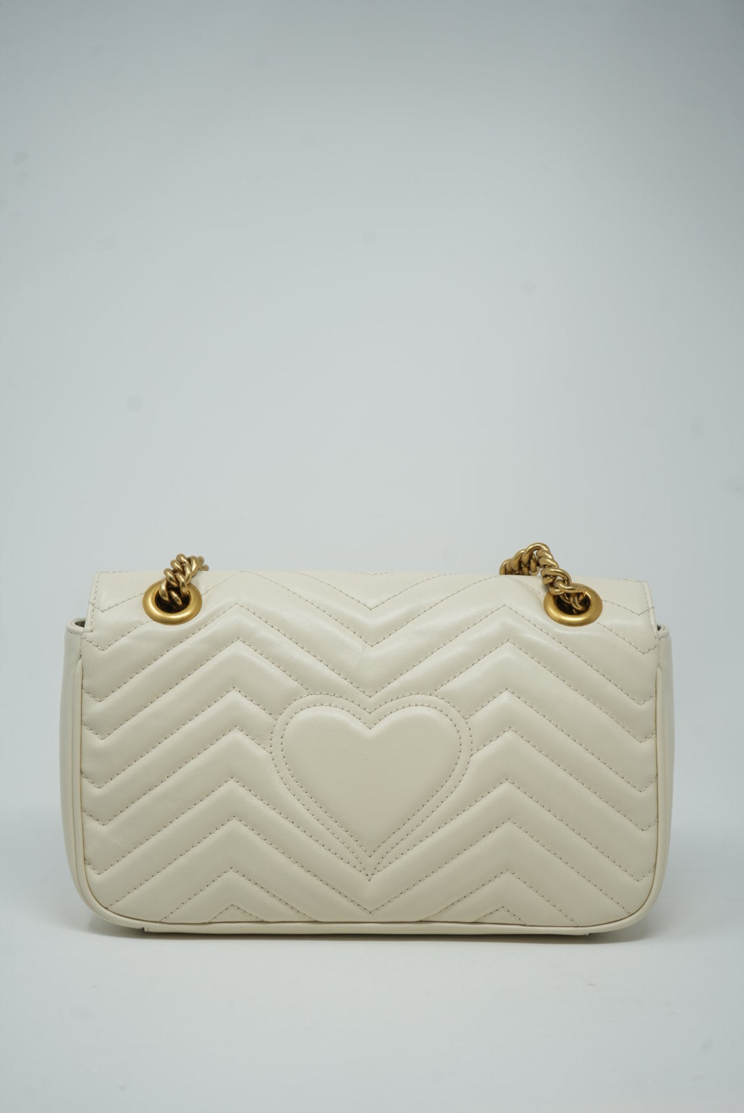 Gucci GG white marmont Medium Shoulder Bag