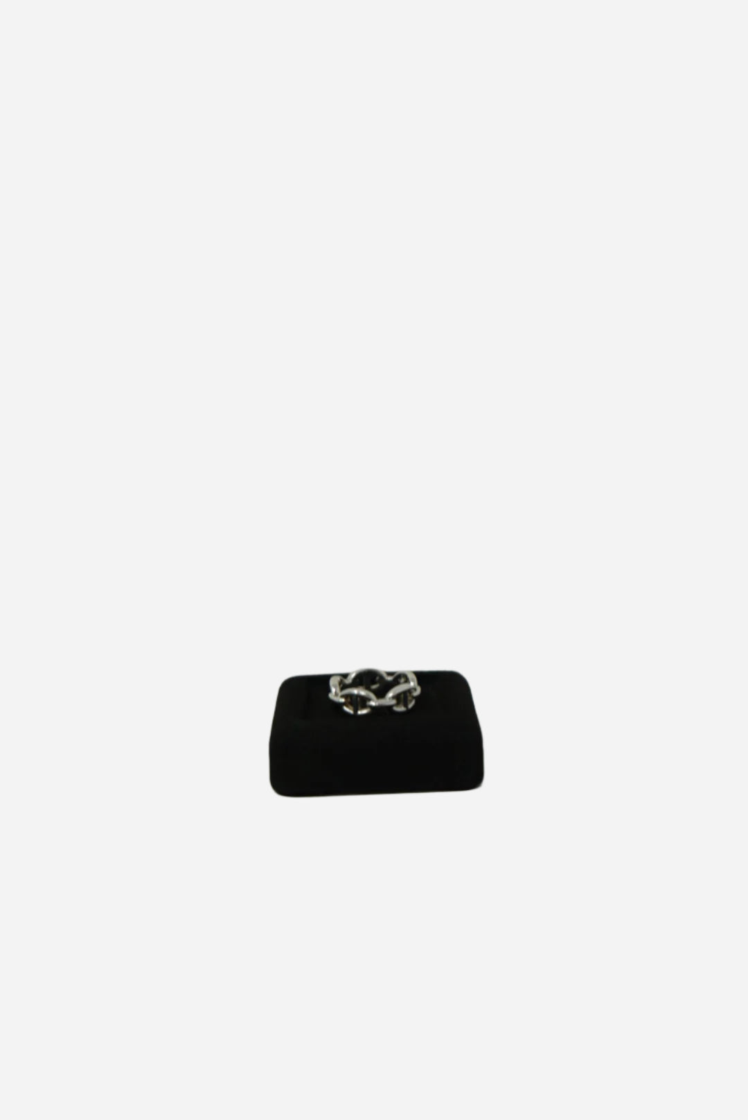 Hermes Chaine Ring Silver #56
