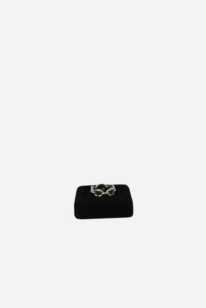 Hermes Chaine Ring Silver #56