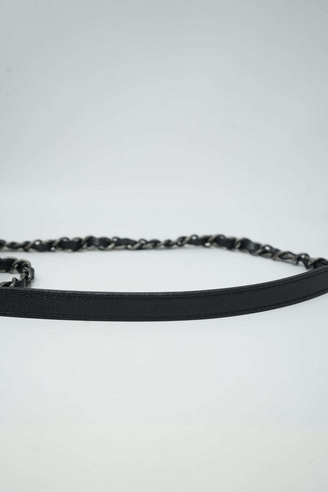 Pre-Owned Chanel Caviar Coco Handle Lizard Small