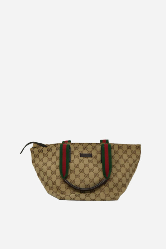 Gucci GG Canvas Zipper Mini Tote Bag