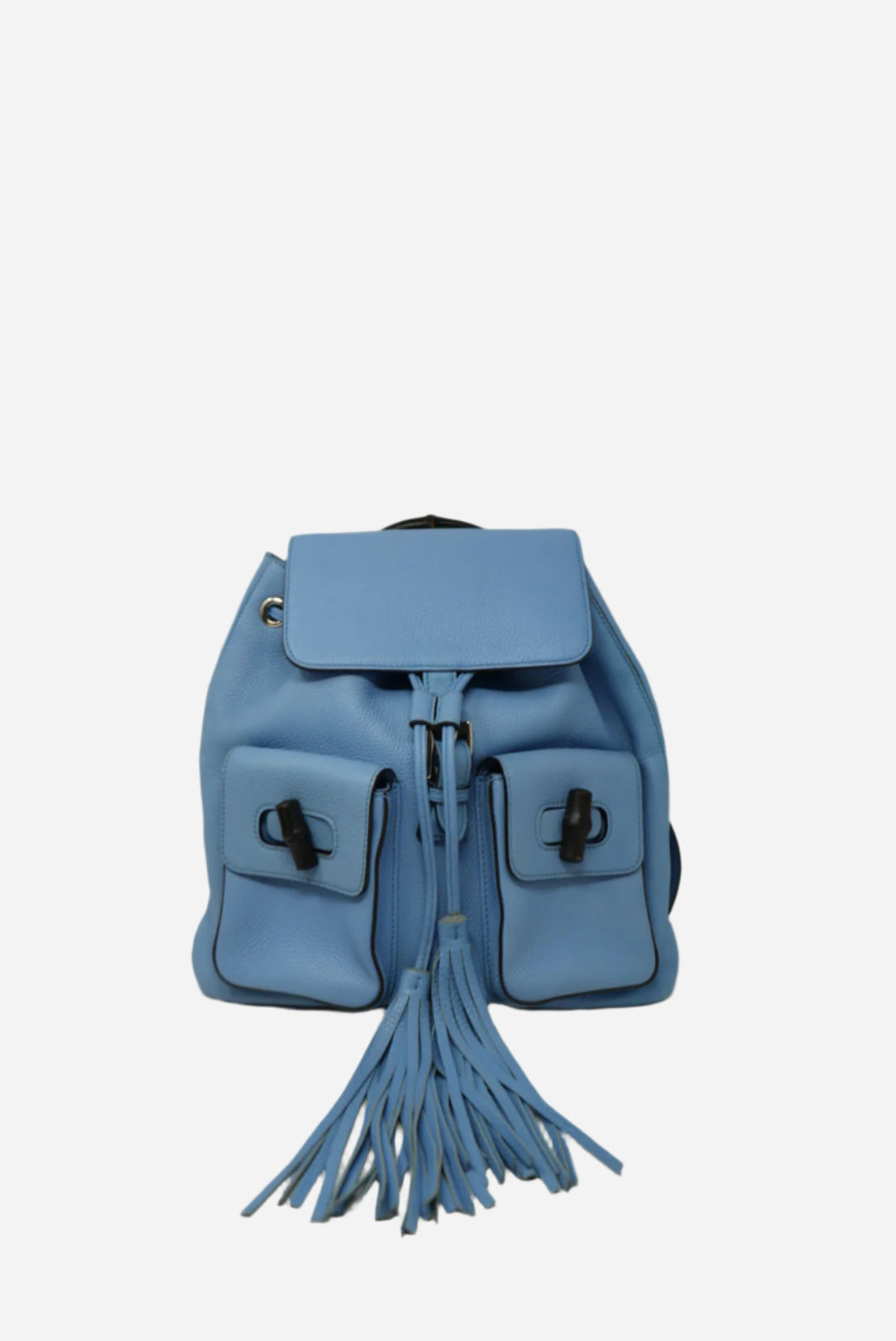 Gucci Leather Bamboo Tassel Backpack