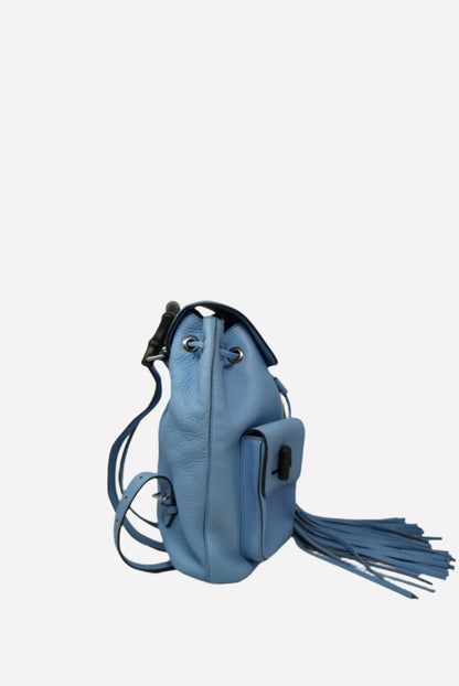 Gucci Leather Bamboo Tassel Backpack