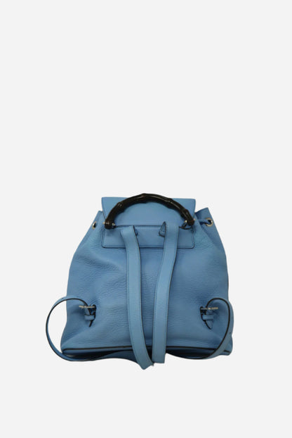 Gucci Leather Bamboo Tassel Backpack