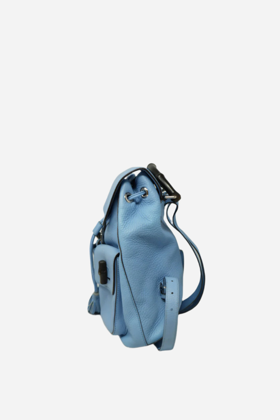 Gucci Leather Bamboo Tassel Backpack