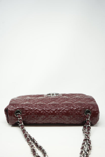 Pre-Owned Chanel Patent Flap Bag Red 2008-2009