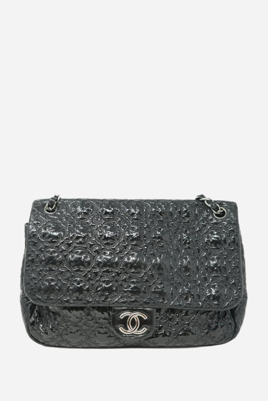 Pre-Owned Chanel Patent Vinyl XL Flap Bag 2008-2009