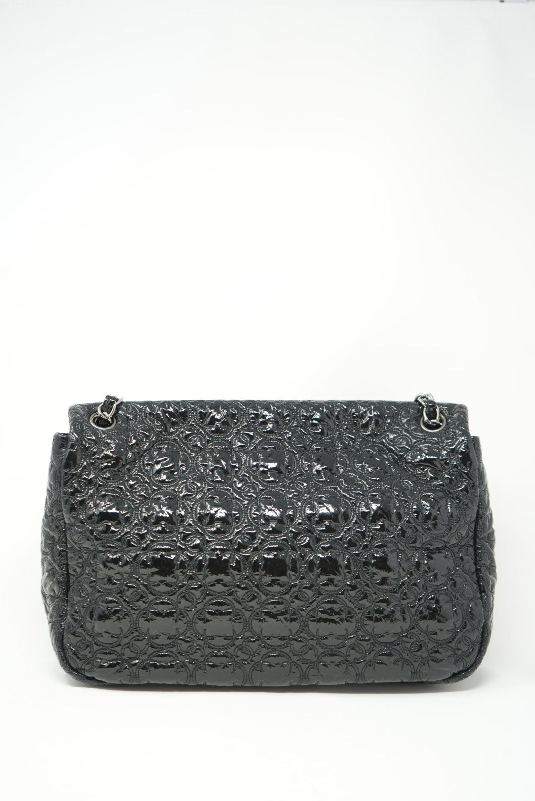 Pre-Owned Chanel Patent Vinyl XL Flap Bag 2008-2009