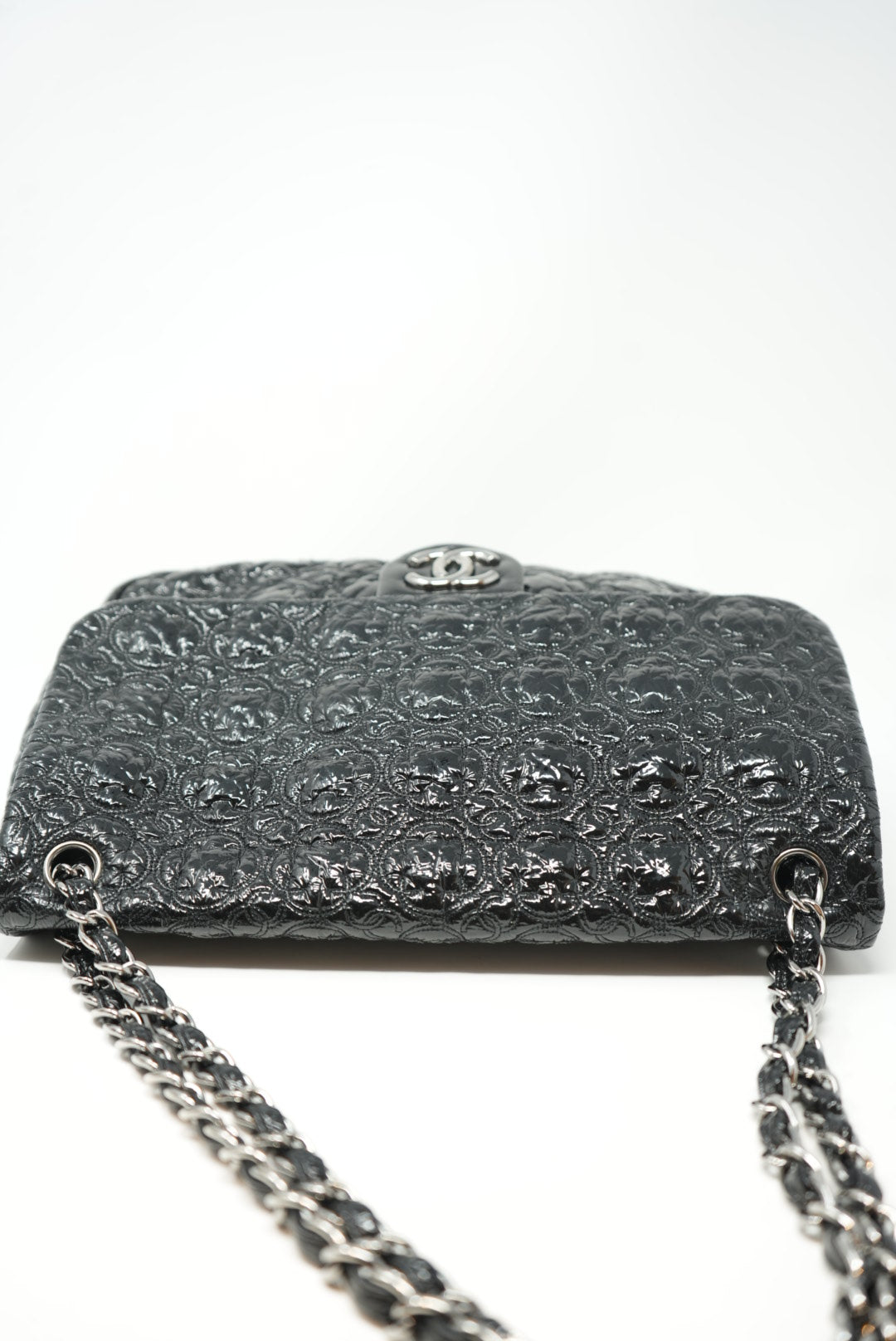 Pre-Owned Chanel Patent Vinyl XL Flap Bag 2008-2009