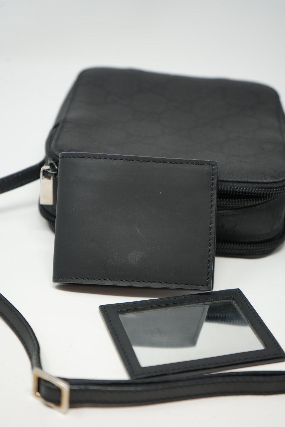 Gucci GG Canvas Shoulder Bag Black