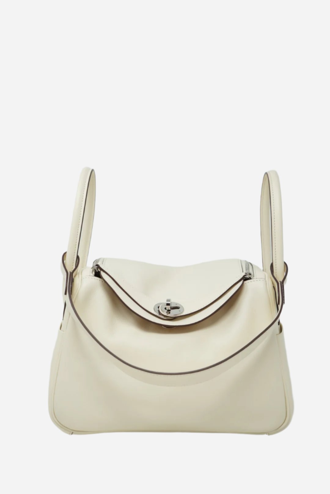 Hermes Lindy 26 Shoulder Bag Swift White