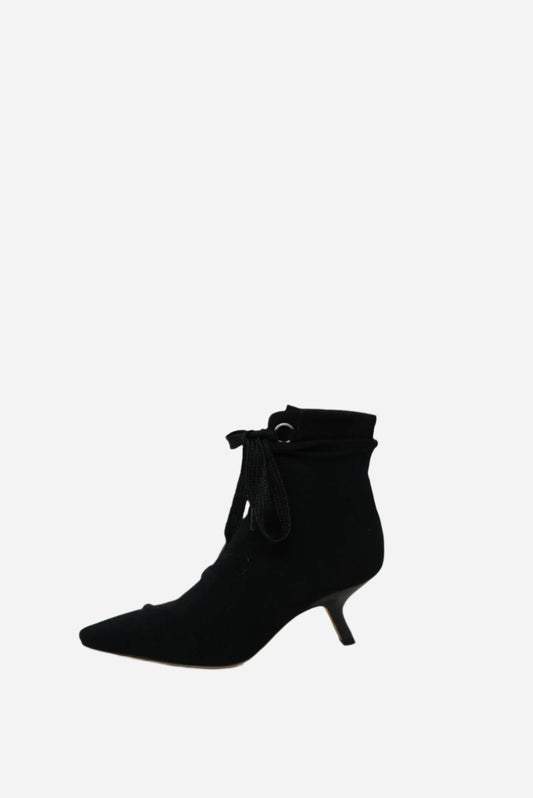 Dior Black D-Hide Stretch Mesh Ankle Boots
