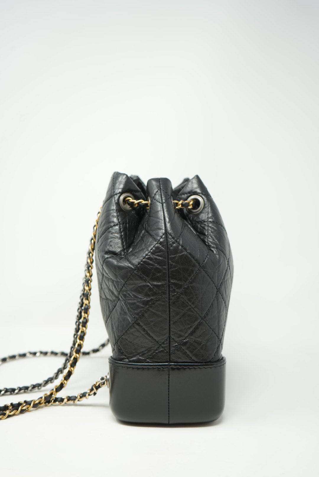 Pre-Owned CHANEL Gabrielle Backpack Black 2021