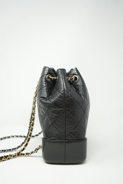 Pre-Owned CHANEL Gabrielle Backpack Black 2021