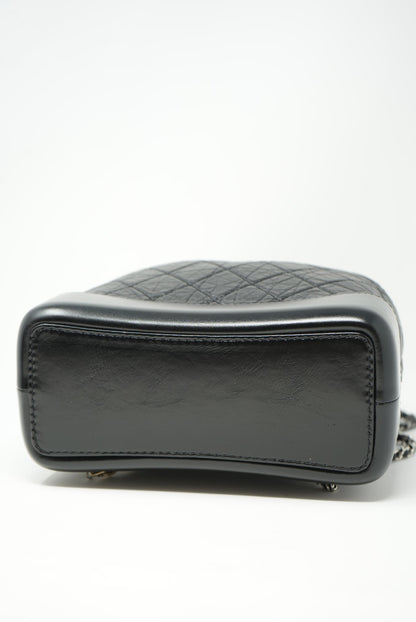 Pre-Owned CHANEL Gabrielle Backpack Black 2021