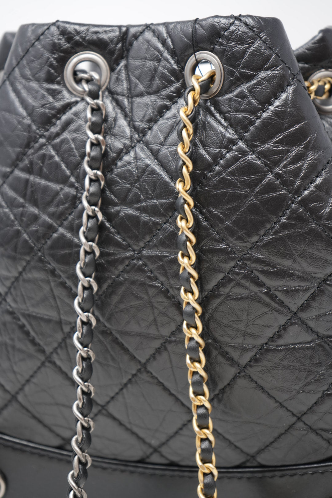 Pre-Owned CHANEL Gabrielle Backpack Black 2021