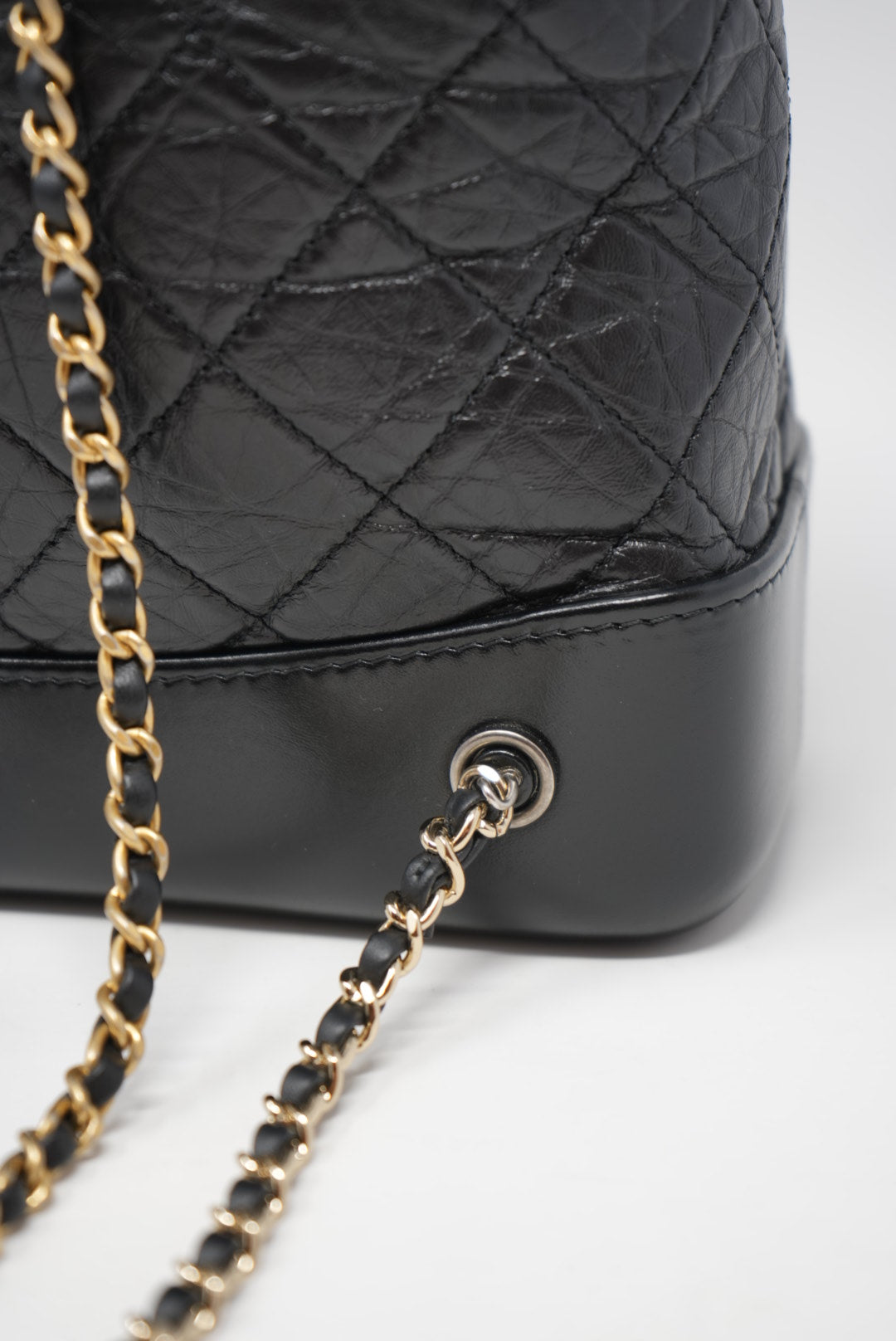 Pre-Owned CHANEL Gabrielle Backpack Black 2021