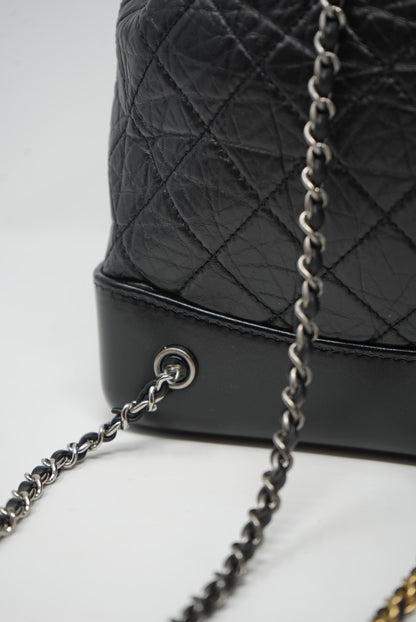 Pre-Owned CHANEL Gabrielle Backpack Black 2021