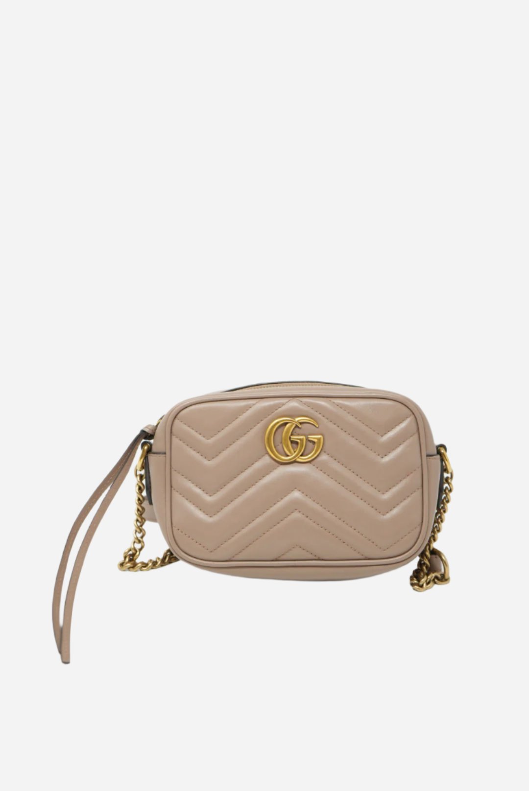 Gucci GG Marmont Mini Camera Shoulder Bag Beige