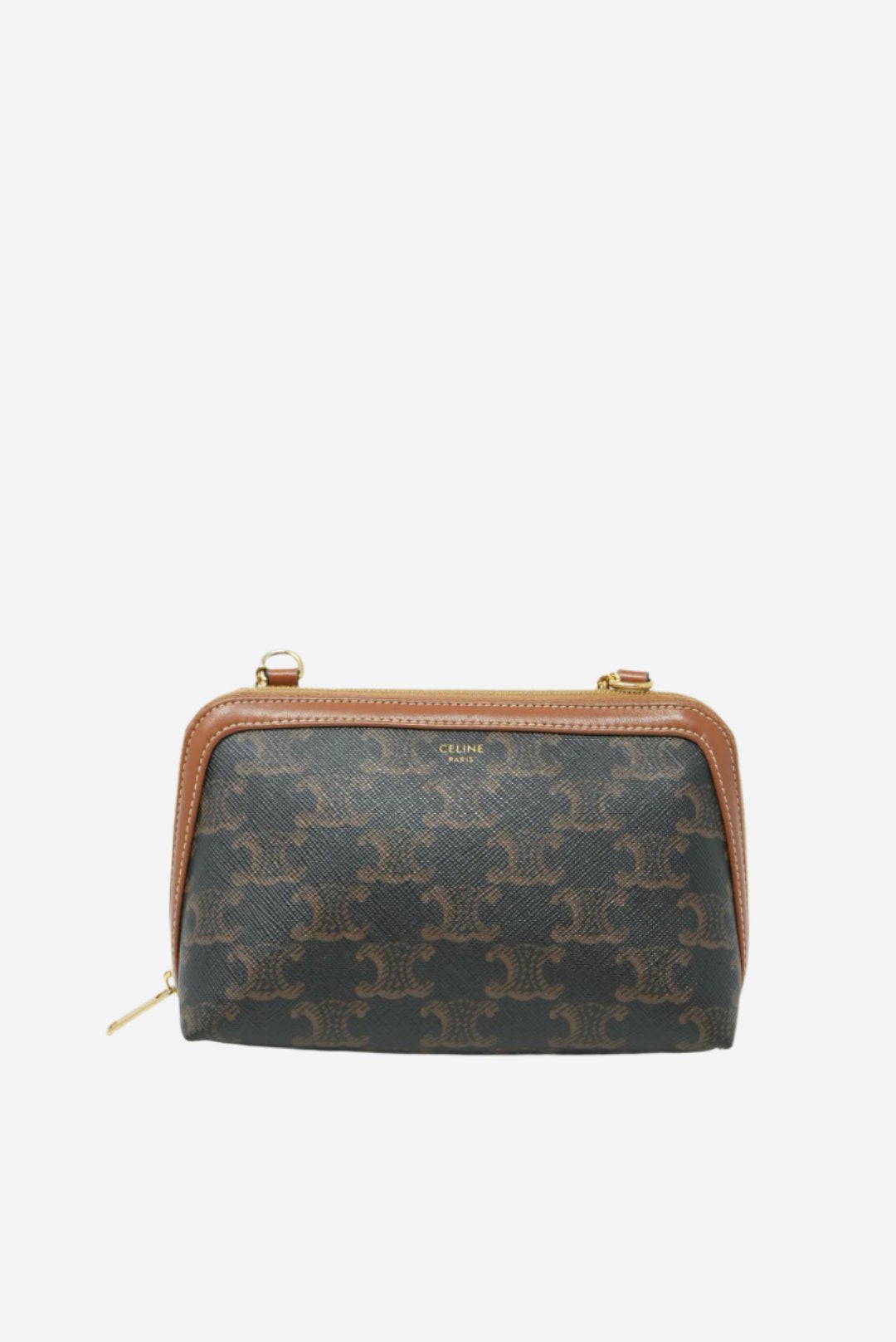 Celine Clutch with Chain in Triomphe