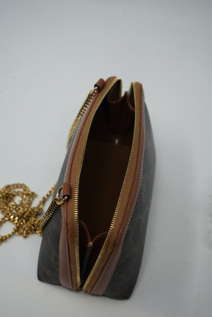 Celine Clutch with Chain in Triomphe