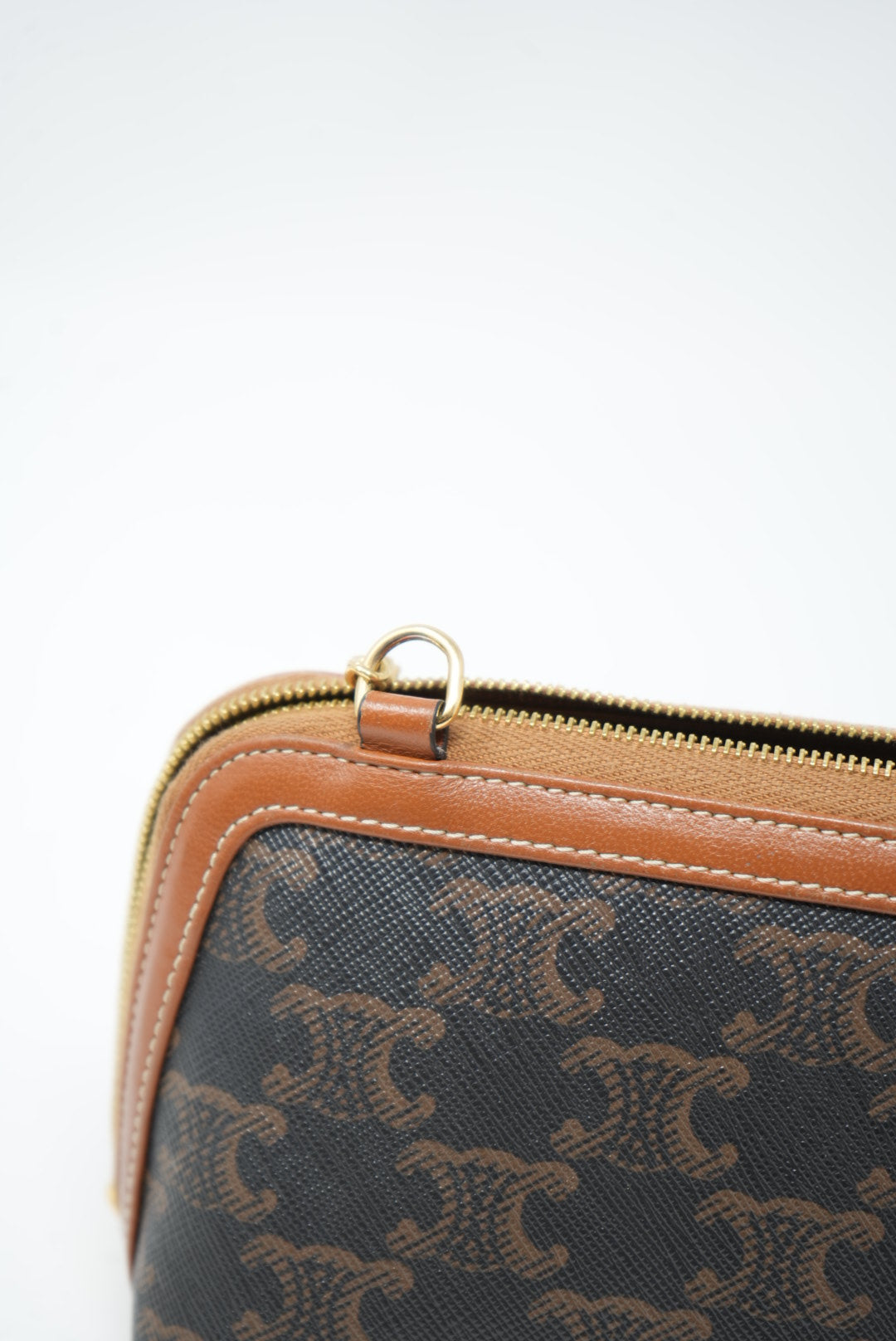 Celine Clutch with Chain in Triomphe