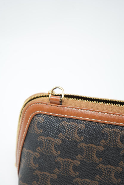 Celine Clutch with Chain in Triomphe