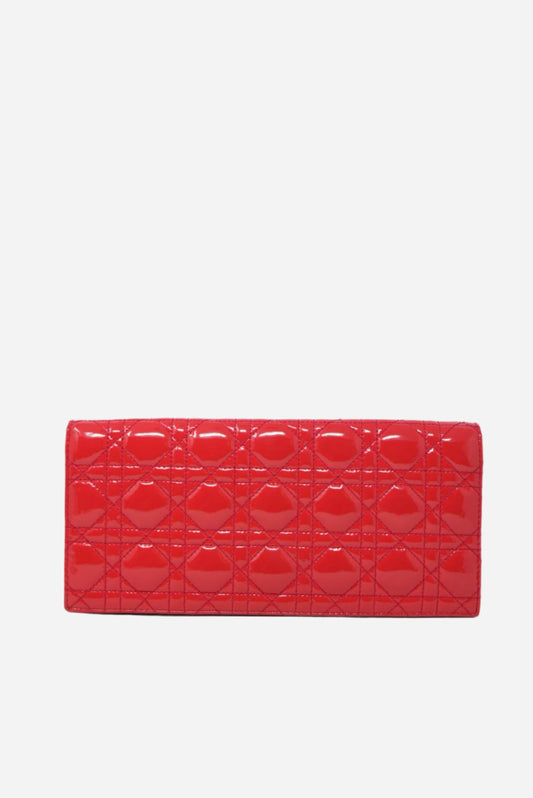 Lady Dior Pouch With Chain Patent 2013