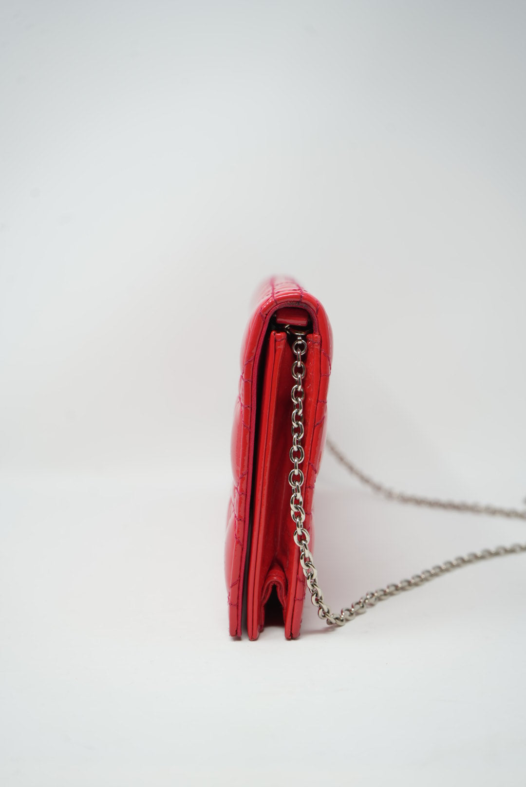 Lady Dior Pouch With Chain Patent 2013