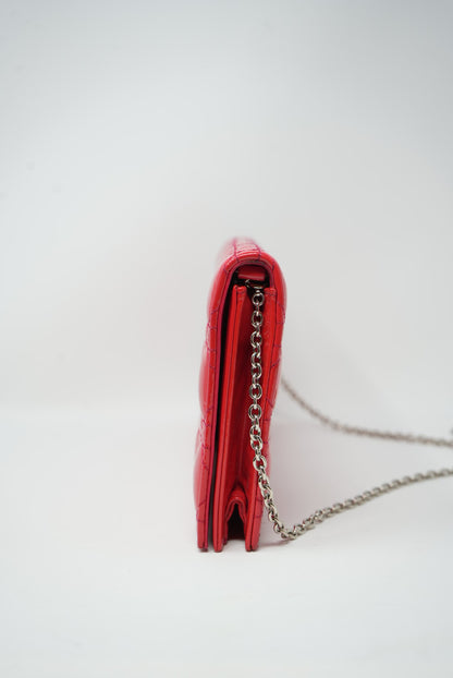 Lady Dior Pouch With Chain Patent 2013