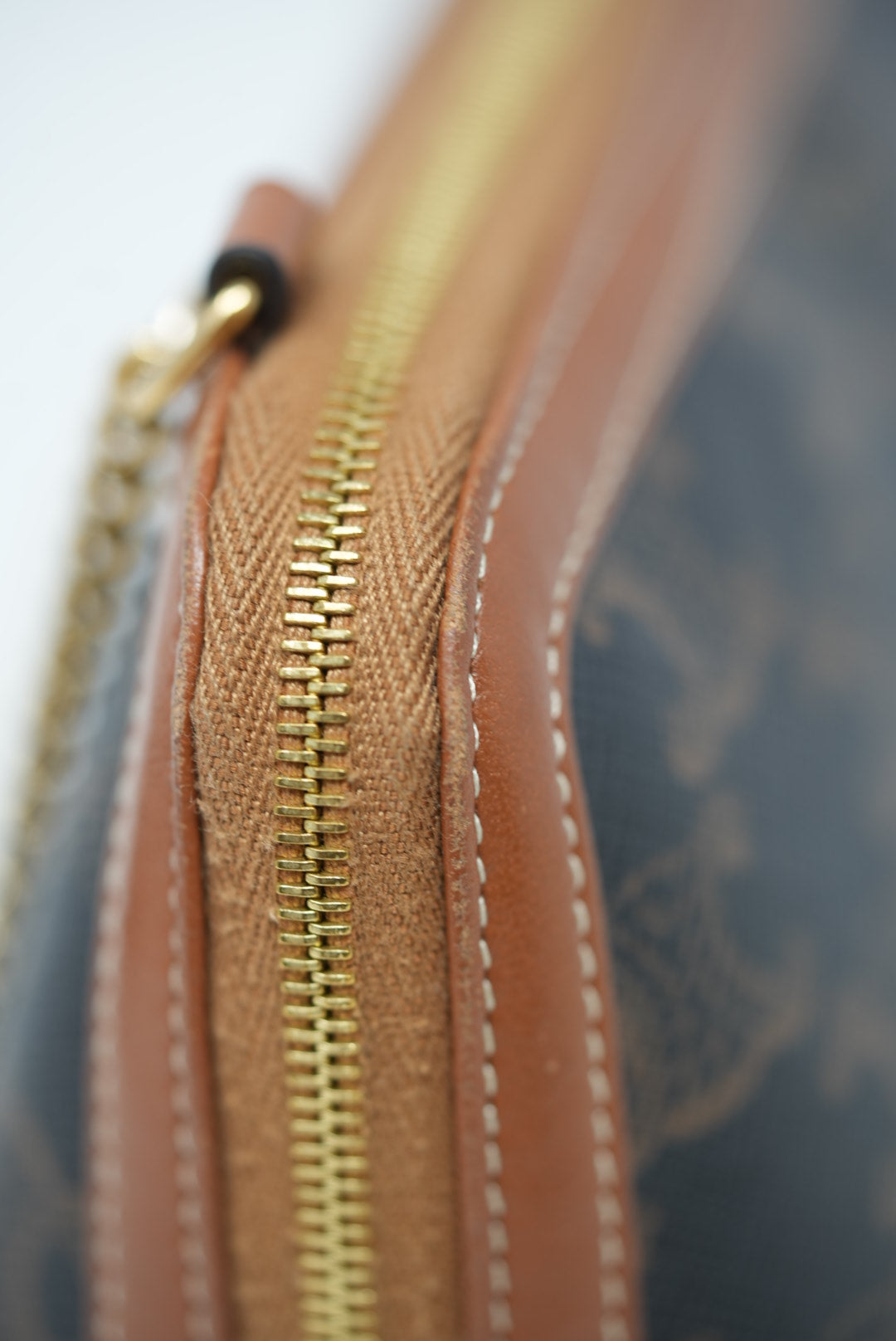 Celine Clutch with Chain in Triomphe
