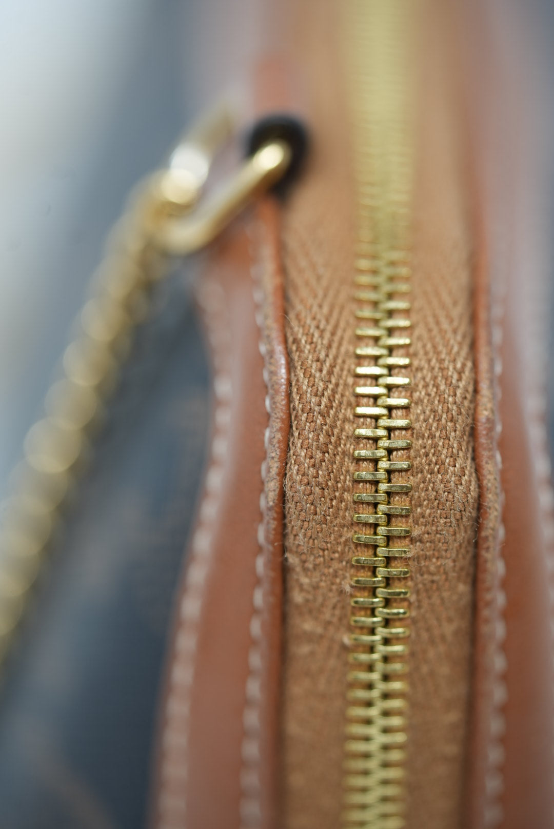 Celine Clutch with Chain in Triomphe