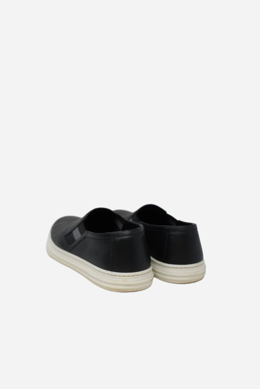 Gucci Black Leather Slip on