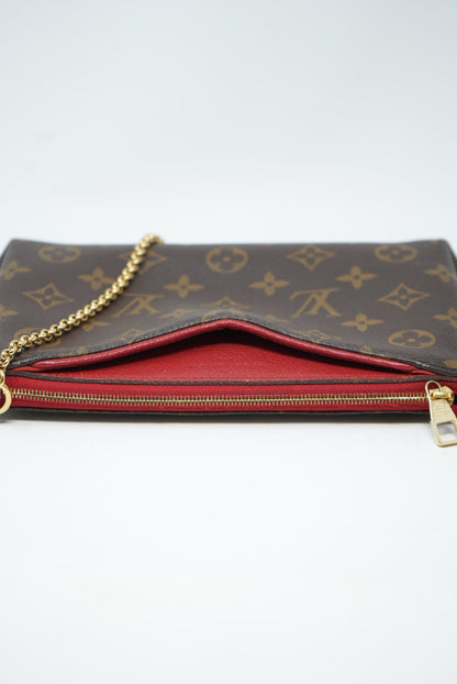 LOUIS VUITTON Monogram Pallas Clutch 2017