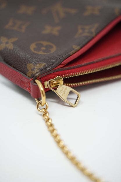 LOUIS VUITTON Monogram Pallas Clutch 2017