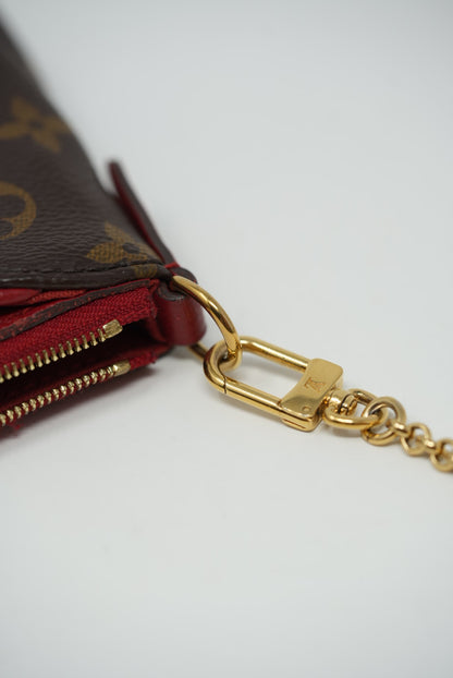 LOUIS VUITTON Monogram Pallas Clutch 2017