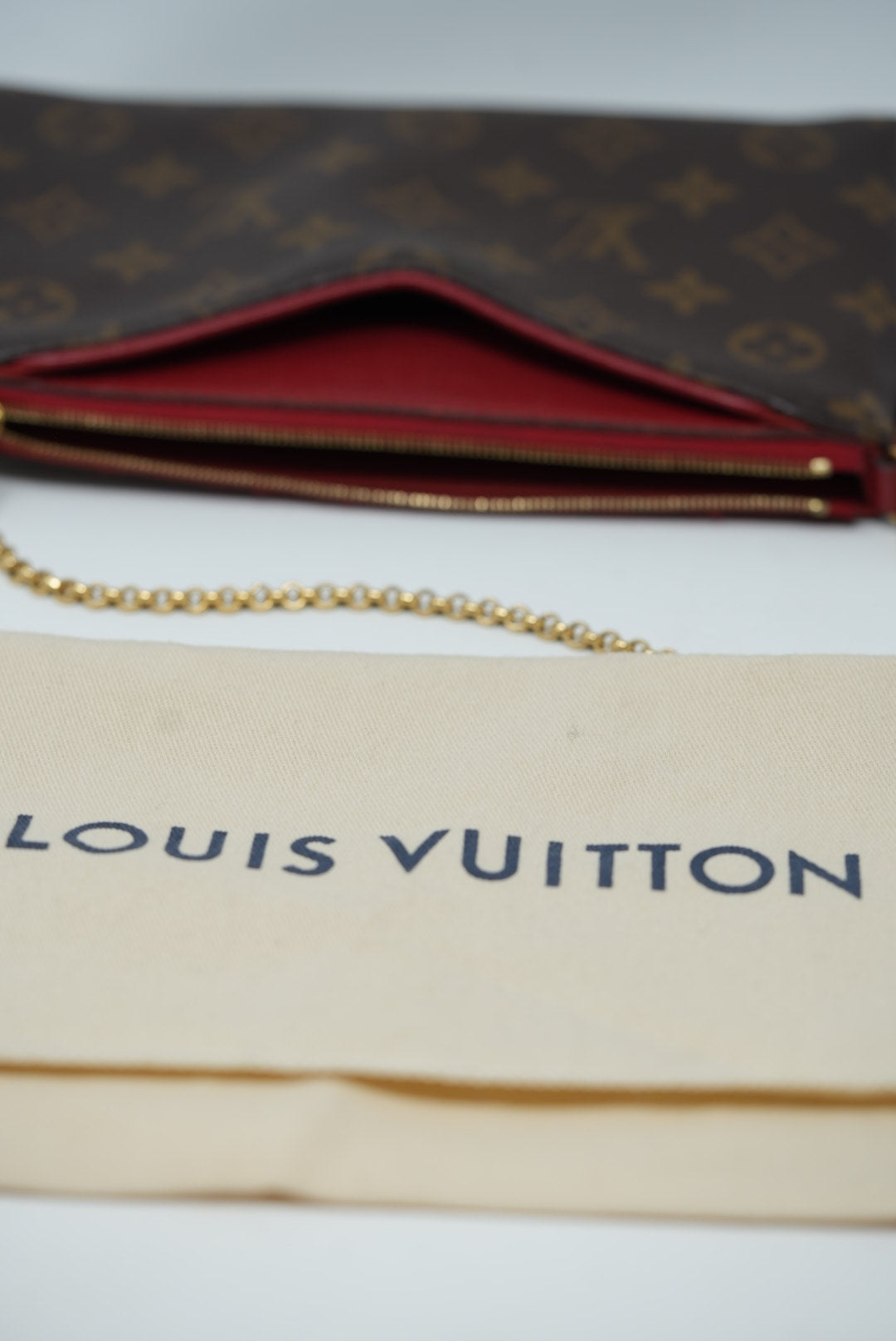LOUIS VUITTON Monogram Pallas Clutch 2017