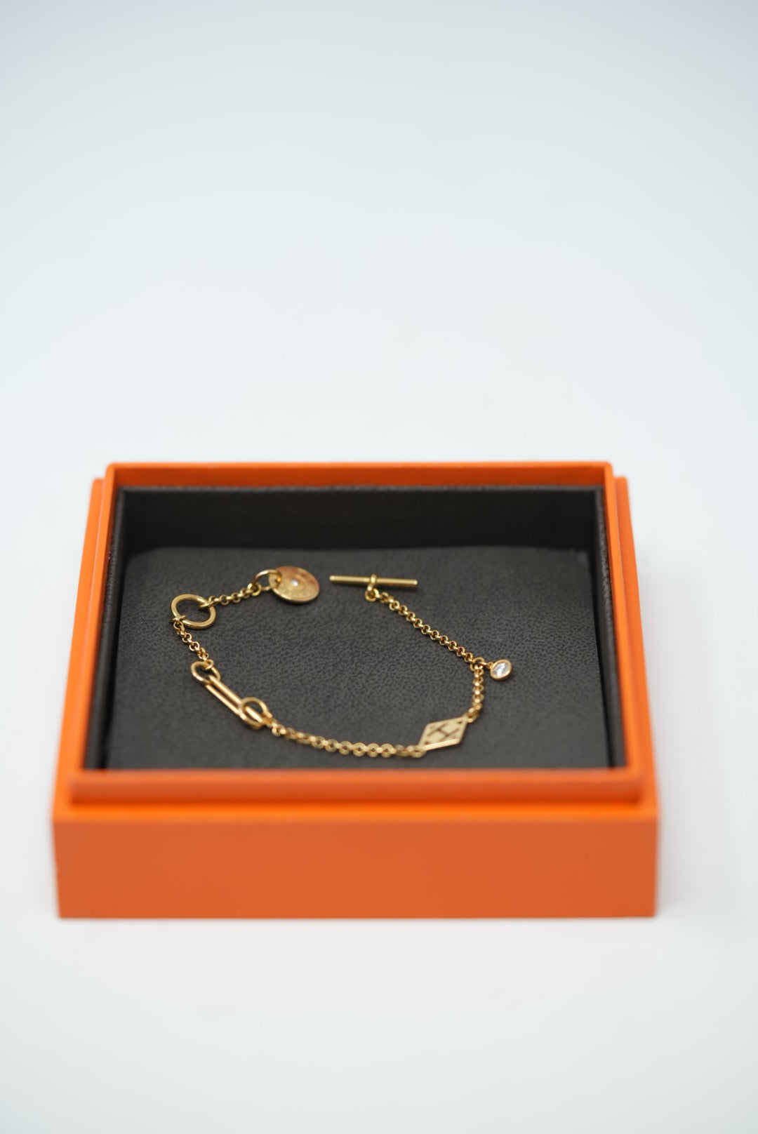 HERMES 18K Gambade Bracelet XS