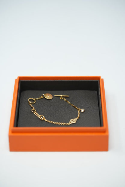HERMES 18K Gambade Bracelet XS