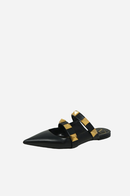 VALENTINO Roman Stud Flat Mules