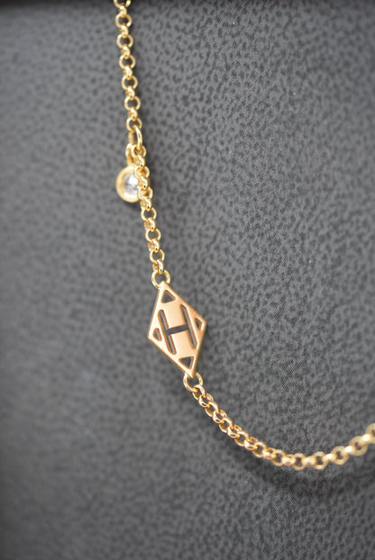HERMES 18K Gambade Bracelet XS