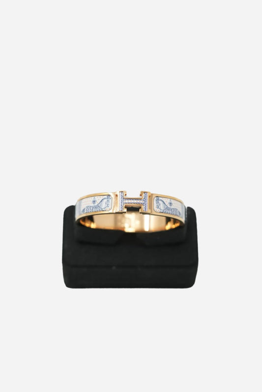 Hermes Clic H Pattern Bracelets