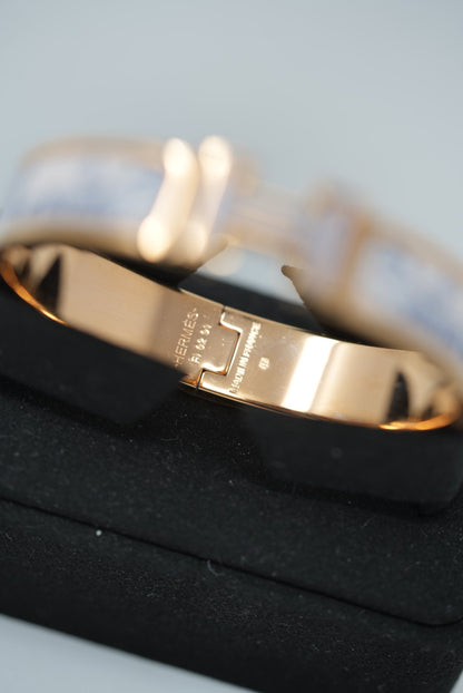 Hermes Clic H Pattern Bracelets