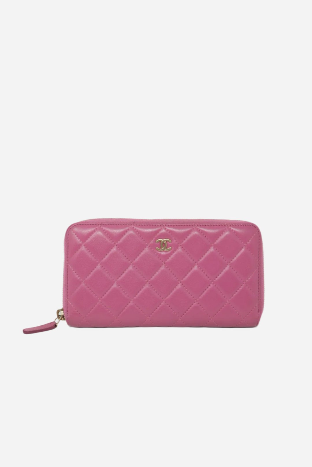 Pre-owned Chanel Long Wallet Pink 2013-2014