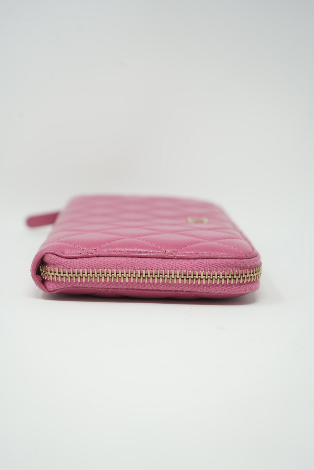 Pre-owned Chanel 2013 Pink Lambskin Long Wallet